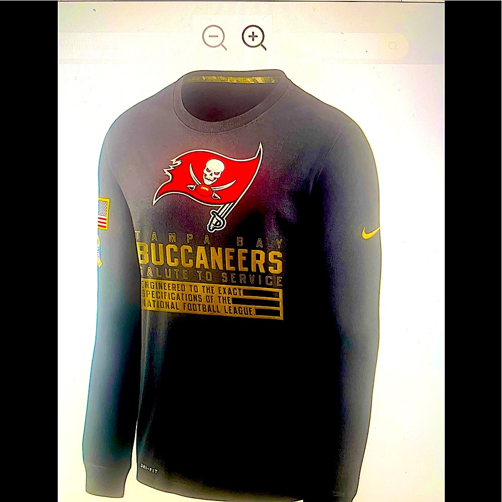 Salute to service Tampa Bay Buccaneers long sleeve tee . Super Bowl champs